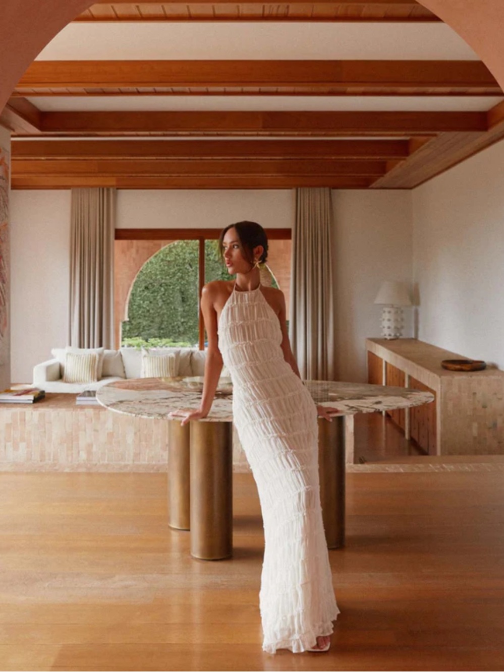 Peppermayo Aullie Maxi Dress in Ivory - Picture 5 of 6